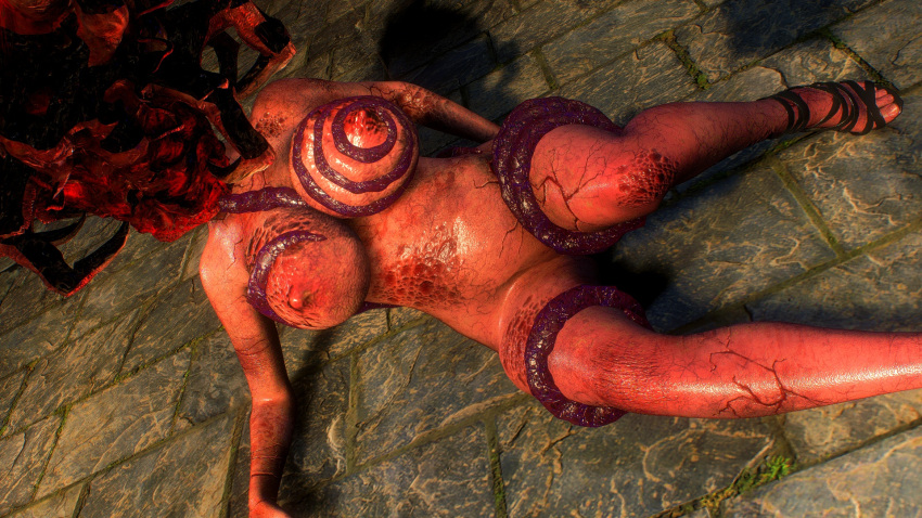 3d big_breasts breasts capcom corruption female female_only head_parasite host huge_breasts human laying_down mod monster monster_girl ne-α_type nightmare_fuel nightmare_waifu nipples nude nude_female parasite resident_evil resident_evil_3 resident_evil_3_remake screencap tentacle thick_thighs veins