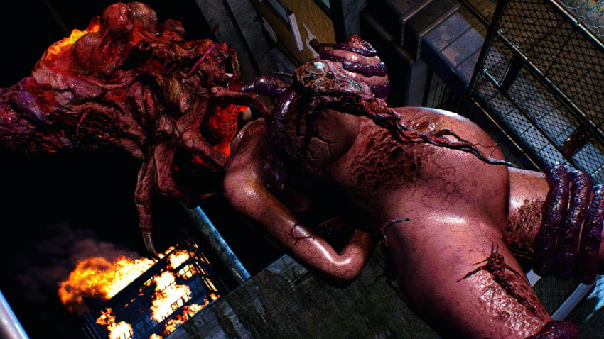 3d big_breasts breasts capcom corruption female female_only genitals giving_birth head_parasite host huge_breasts human mod monster monster_girl ne-&alpha;_type nightmare_waifu nipples nude nude_female parasite pregnant pregnant_female pubes pussy resident_evil resident_evil_3 resident_evil_3_remake screencap tentacle thick_thighs trypophobia veins