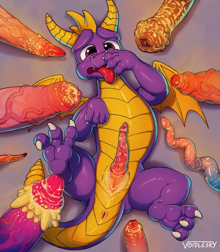 activision animal_genitalia animal_penis anus avian_penis disgust dragon equine_genitalia equine_penis feline_genitalia feline_penis gay genitals hi_res male male/male male_only penis slit smegma smelling_penis smelly spyro spyro_the_dragon vein veiny_penis voidlesky yaoi