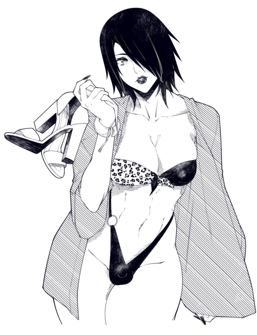 1boy 1femboy abs androgynous better_than_girls bikini bikini_bottom bikini_top bimbo black_eyes black_hair bob_cut boruto:_naruto_next_generations bracelet breasts bulge cleavage coat crossdressing curvaceous curvy curvy_body curvy_figure curvy_male femboy femboy_dilf femboy_milf femboy_with_breasts feminine_male feminization foot_fetish footwear footwear_removed girly hair_over_one_eye heels hi_res high_heels high_resolution highres hourglass_figure jacket jewelry leopard_print lips lipstick long_fingernails long_nails makeup male male_breasts male_only male_with_breasts man_boobs man_breasts mature mature_femboy mature_male medium_hair micropenis milf monochrome moobs nail_polish naruto naruto_(series) one-piece_swimsuit open_clothes open_jacket painted_nails penis pinup sandals sasuke_uchiha shoulder_length_hair shounen_jump sissy small_penis solo solo_femboy solo_focus solo_male stiletto_heels suiren_ciao swimsuit tagme thick_thighs thighs tied_bra tiny_penis toned toned_male trap wide_hips