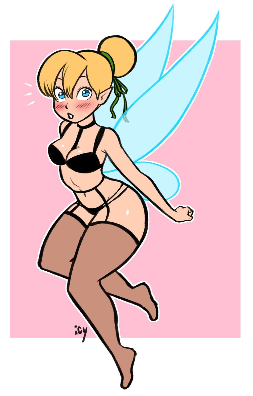 blush disney disney_fairies female iseenudepeople lingerie little_girl micro_female minigirl small_female small_girl solo tinker_bell tiny_female tiny_girl