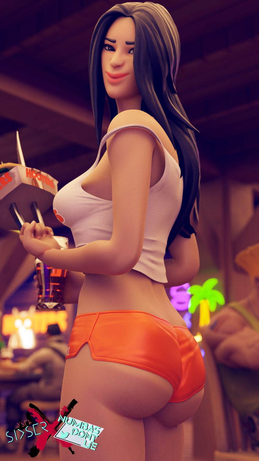 1girls 3d ass dat_ass female female_only fortnite fortnite:_battle_royale fully_clothed hooters laura_kinney marvel marvel_comics sixser solo thenumbersdon'tlie unseen_male_face x-23 x-23_(fortnite) x-men