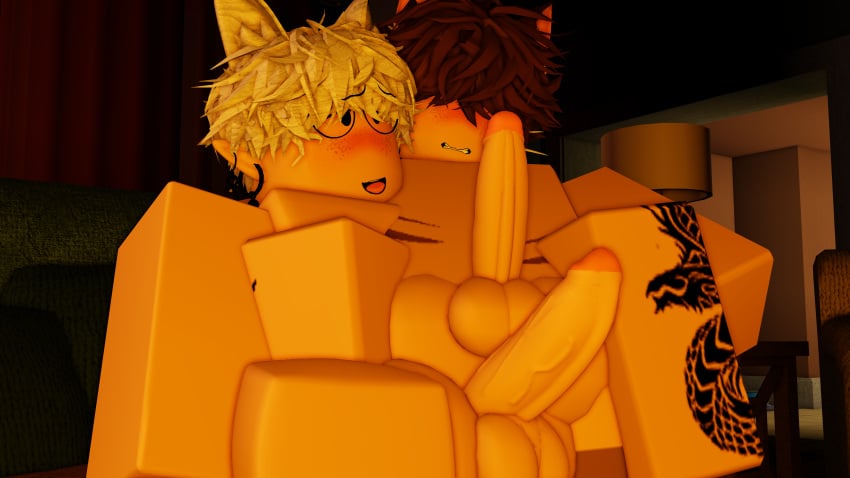 2boys 3d gabbers gay kraxxcat roblox robloxian self_upload tagme yaoi