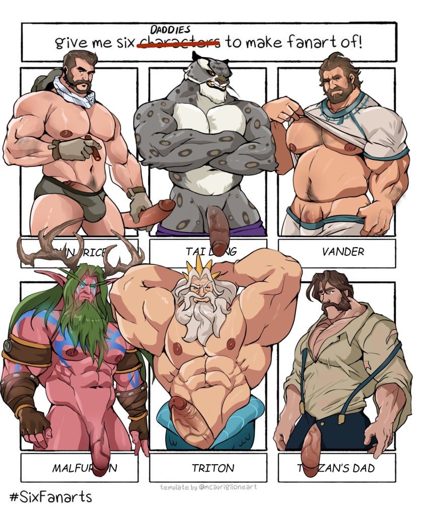 arcane call_of_duty captain_price da_ddy22 ga gay john_price king_triton kung_fu_panda league_of_legends male malfurion_stormrage night_elf tai_lung tarzan_(1999_film) tarzan_s_father the_little_mermaid vander world_of_warcraft yaoi
