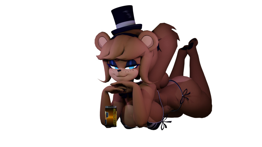 3d 3d_(artwork) bedroom_eyes bikini bloxy_cola brown_hair cally3d chilledara clazzey cryptiacurves fazclaire's_nightclub five_nights_at_freddy's fnaf freddy_(fnaf) fredina's_nightclub fredina_(cally3d) frenni_(cryptia) frenni_fazclaire looking_at_viewer roblox rule_63 scottgames soda_can solo solo_female tagme