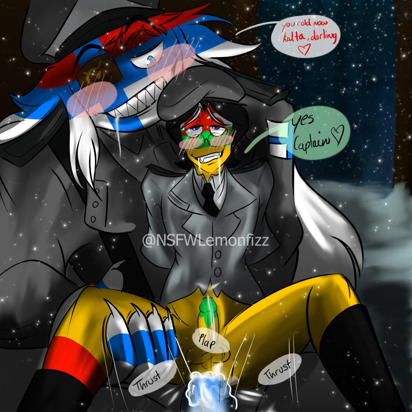 arwyn_(nsfw-lemonfizz) black_hair countryhumans countryhumans_oc male nsfw-lemonfizz short_hair yaoi yellow_body yellow_skin