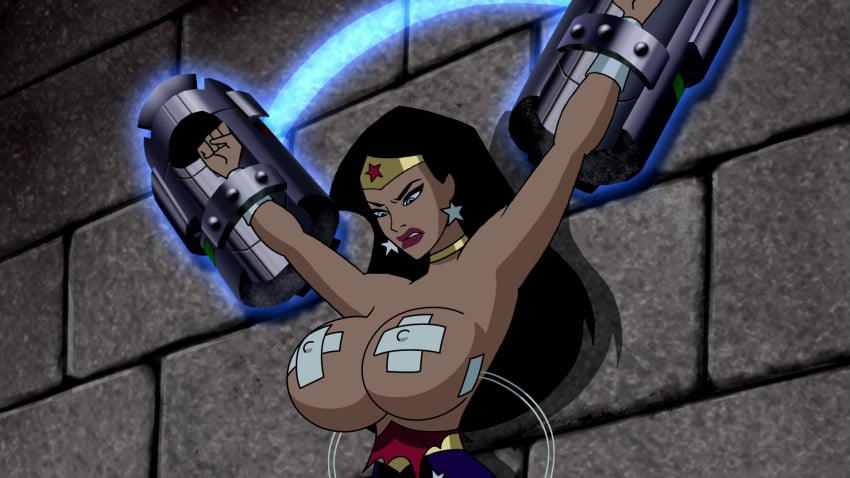 1girls accurate_art_style alternate_breast_size big_breasts bimbo bimbofication bimbofied blue_eyes breast_expansion breasts_bigger_than_body breasts_bigger_than_head breasts_bigger_than_torso captured dc_comics dcau edit enormous_breasts female female_only gigantic_breasts hourglass_expansion hourglass_figure huge_breasts hyper_breasts justice_league justice_league_unlimited long_hair massive_breasts naked naked_female nipple_bulge nipple_slip nipples nude nude_female princess royalty screencap screenshot screenshot_edit top_heavy upper_body wonder_woman wonder_woman_(series) woot