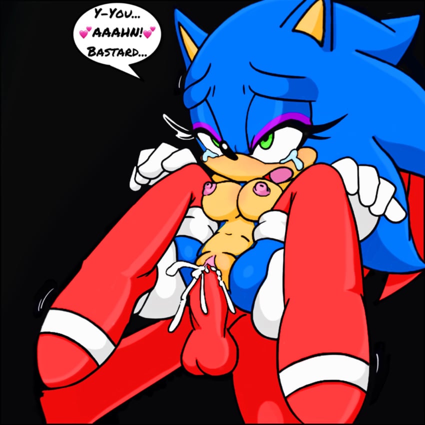 after_transformation assimilation bedroom_eyes corruption exposed_torso fan_edit female footwear gender_transformation handwear knuckles_the_echidna legs_held_open legs_spread male mtf_transformation rule_63 sega sex sex_from_behind sonic_(series) sonic_the_hedgehog sonic_the_hedgehog_(series) sonique_the_hedgehog