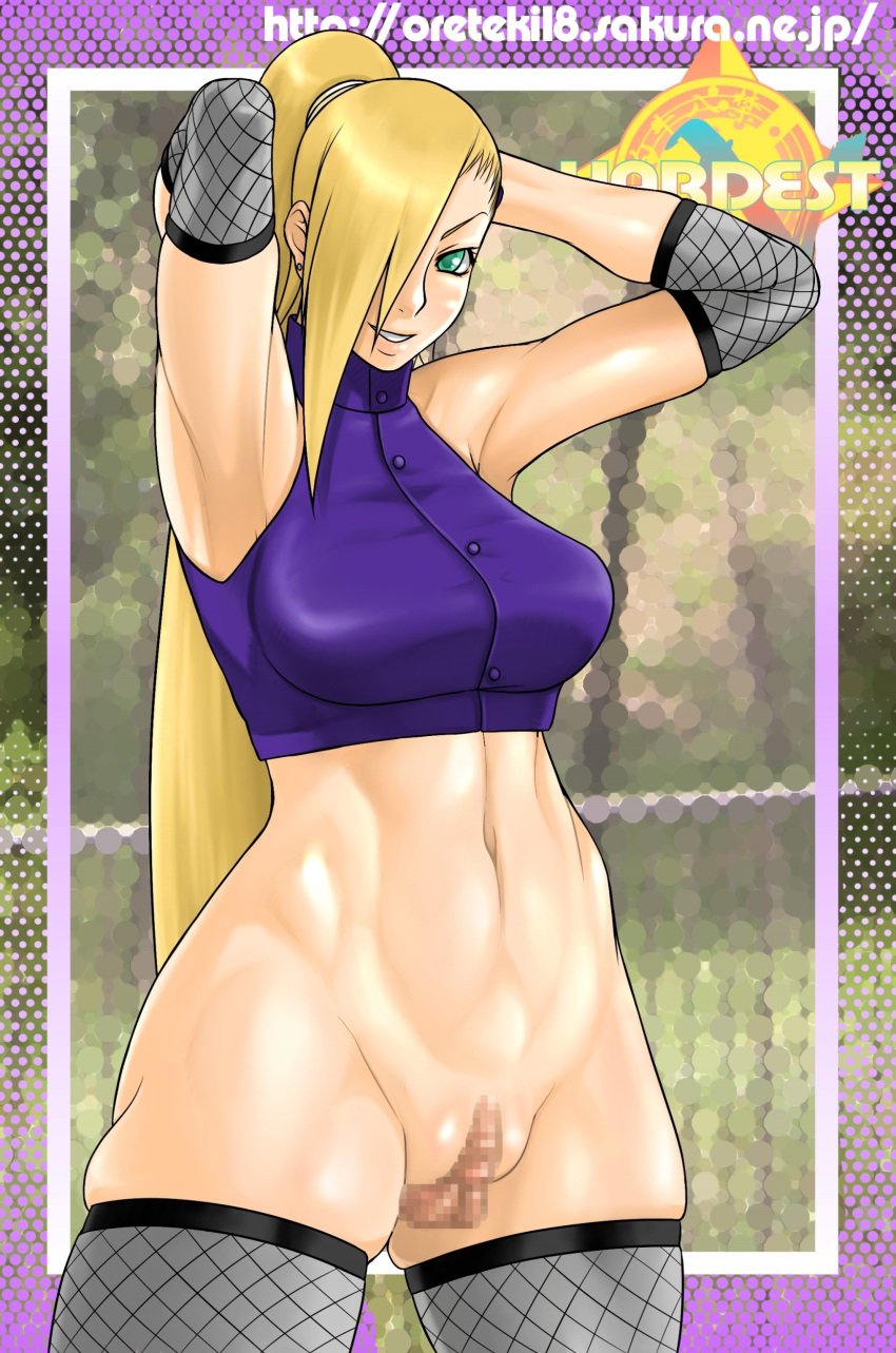 alternate_version_available censored elzikyuchi female female_only high_resolution human ino_yamanaka naruto oreteki solo