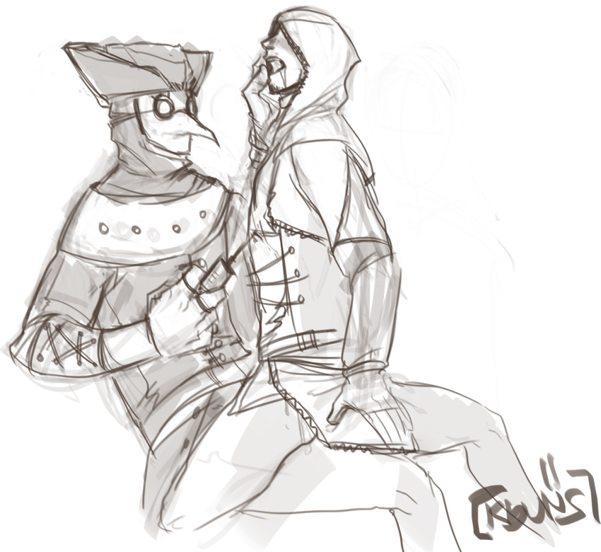 assassin's_creed:_brotherhood assassin's_creed_(series) doctor gay il_lupo male_only malfatto monochrome prowler rough_sketch ubisoft