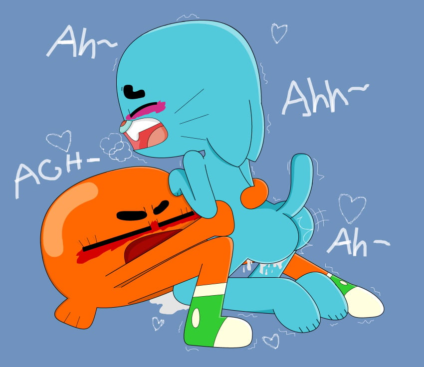 adoptive_incest adoptive_siblings big_ass big_butt brothers darwin_watterson feet gumball_watterson incest tagme_(artist) the_amazing_world_of_gumball