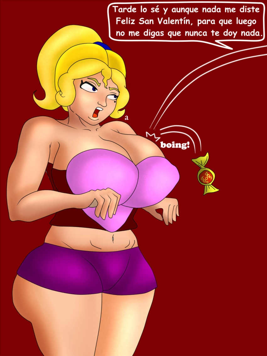 big_breasts bounce breasts candy female female_only original_character pepper_(xequiel) xequiel