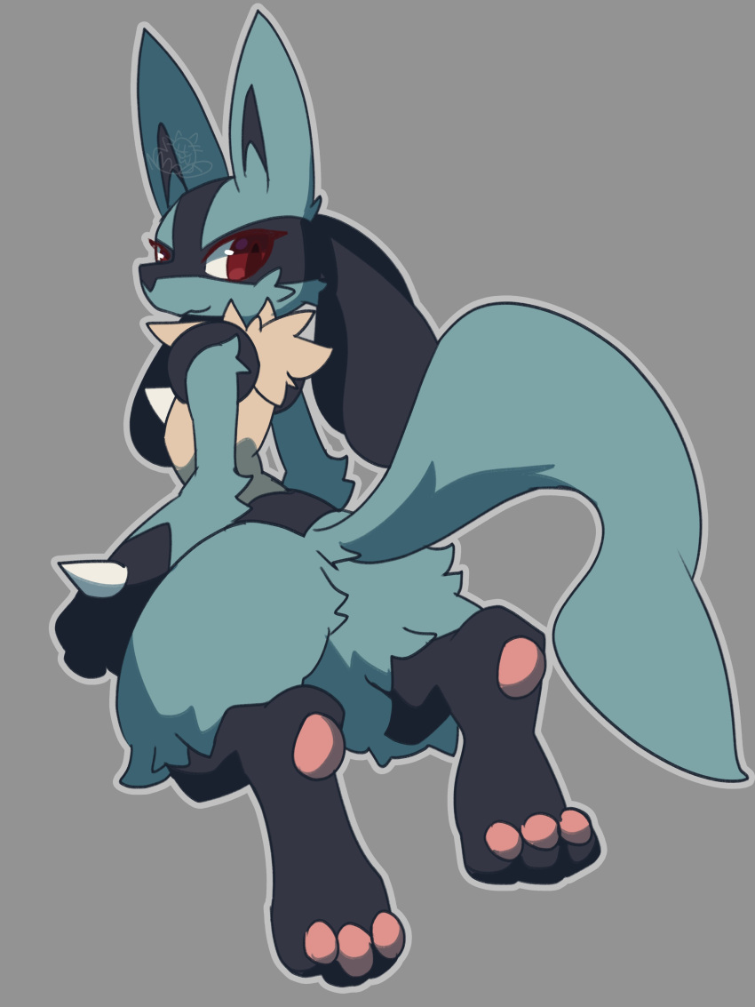 big_ass bubble_butt furry huge_ass lucario nyaswitchnya pokemon pokemon_(species)