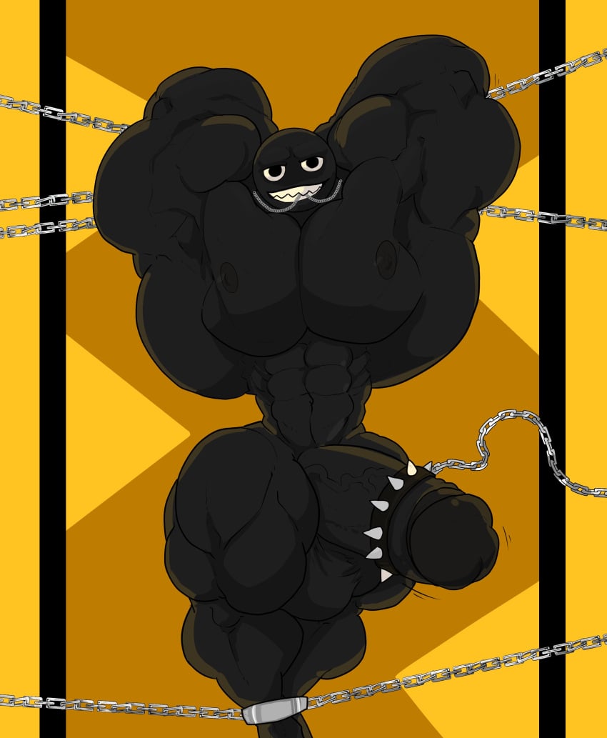 69yano69 abs biceps chain_chomp gay hyper hyper_balls hyper_genitalia hyper_penis hyper_testicles male male_focus male_only mario_(series) muscle muscles muscular muscular_arms muscular_ass muscular_back muscular_legs muscular_male muscular_thighs nipples pecs veins veiny_penis