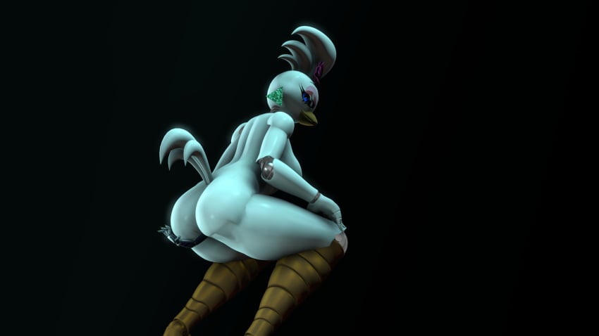 anal anal_vore anthro crouching duo female female/female five_nights_at_freddy's five_nights_at_freddy's:_security_breach fnaf glamrock_chica_(fnaf) glamrock_chica_(luiske476) hi_res looking_ass looking_at_viewer looking_back luiske476 macro radicalsaturday roxanne_wolf_(fnaf) scottgames size_difference steel_wool_studios vore