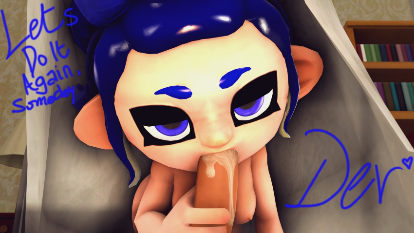 1boy 1girls 3d blowjob blue_eyes blue_hair cum cum_in_mouth dev_(freezerburn) fellatio female freezerburnsfm male male/female octoling octoling_girl penis pov sfm signature source_filmmaker splatoon splatoon_2 valentine's_day writing