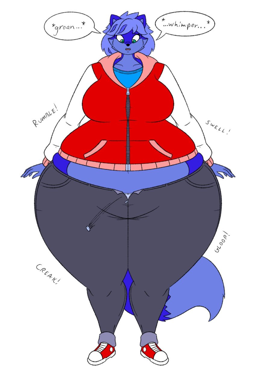 big_ass big_breasts blueberry_inflation breasts bubble_butt female frisk_lk furry huge_ass lj_caffie tagme thick_thighs wide_hips