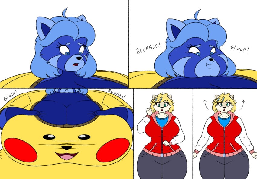 bao_azalea big_ass big_breasts blueberry_inflation breasts bubble_butt fat female frisk_lk furry huge_ass lj_caffie obese tagme thick_thighs wide_hips