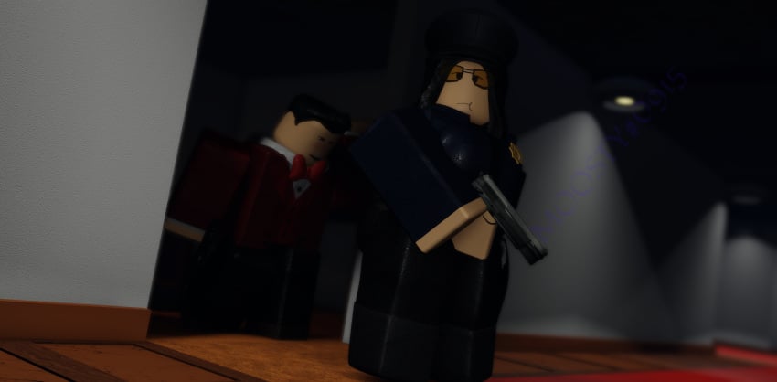 1boy 1girls 3d cop framed! gun holding_knife holding_weapon imminent_sex moosty police_officer roblox roblox_game robloxian self_upload spy suit tagme unsuspecting