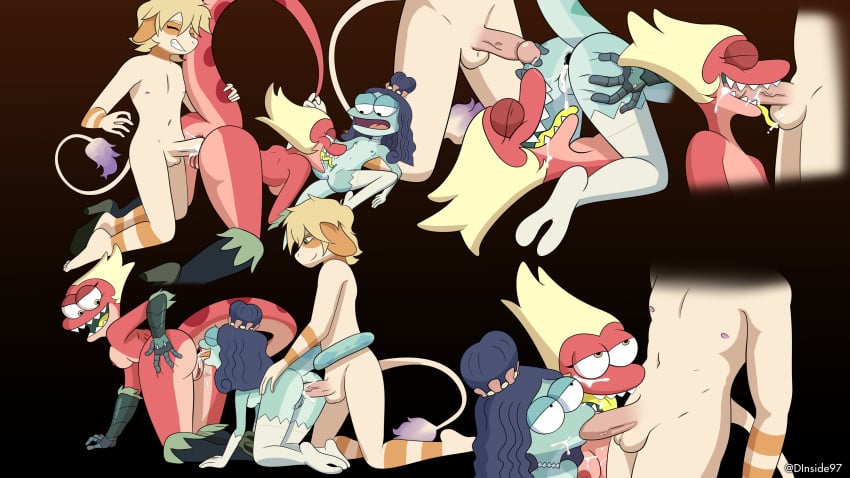 amphibia anal anal_gape anthro anthro_only ass_to_mouth bisexual_female blowjob deadinside97 ffm_threesome general_yunan lady_olivia leo_(velociripper) male oral pokemon pokemon_(species) smeargle smooth_skin threesome yunan