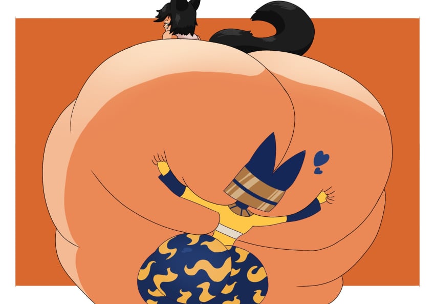 ankha_devine_(user3345) big_ass bubble_butt facesitting fat_ass femboy_on_female huge_ass tagme user3345