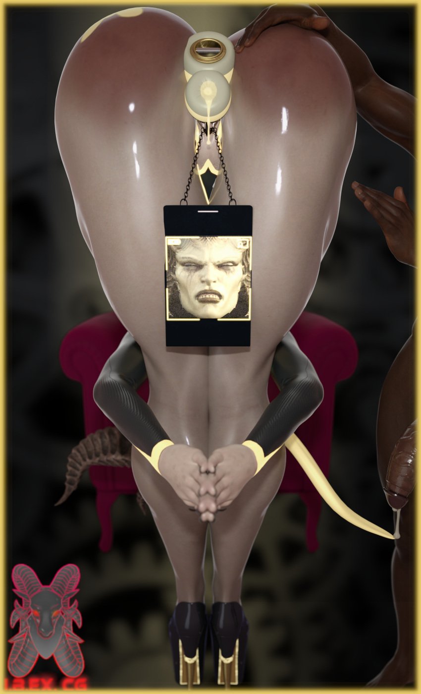 :>= big_ass big_breasts blowbot_(ibex) blowjob blowjob_face body_modification bodysuit corruption diablo drone dronification fellatio fellatio_gesture high_heels ibex-cg ibex_(company) lilith_(diablo) mind_break mind_control transformation
