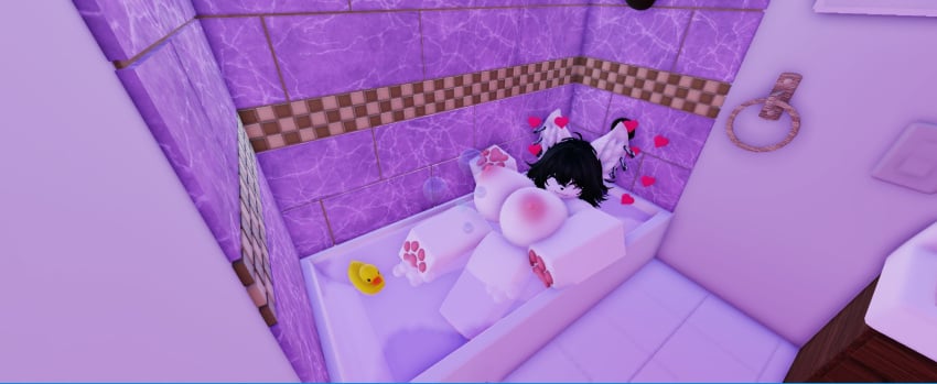 1girls 3d bath bathing bathroom big_breasts female nsfwklown paws roblox roblox_avatar roblox_studio robloxian shower showing_breasts tagme thick_ass thick_thighs thighs water wolf