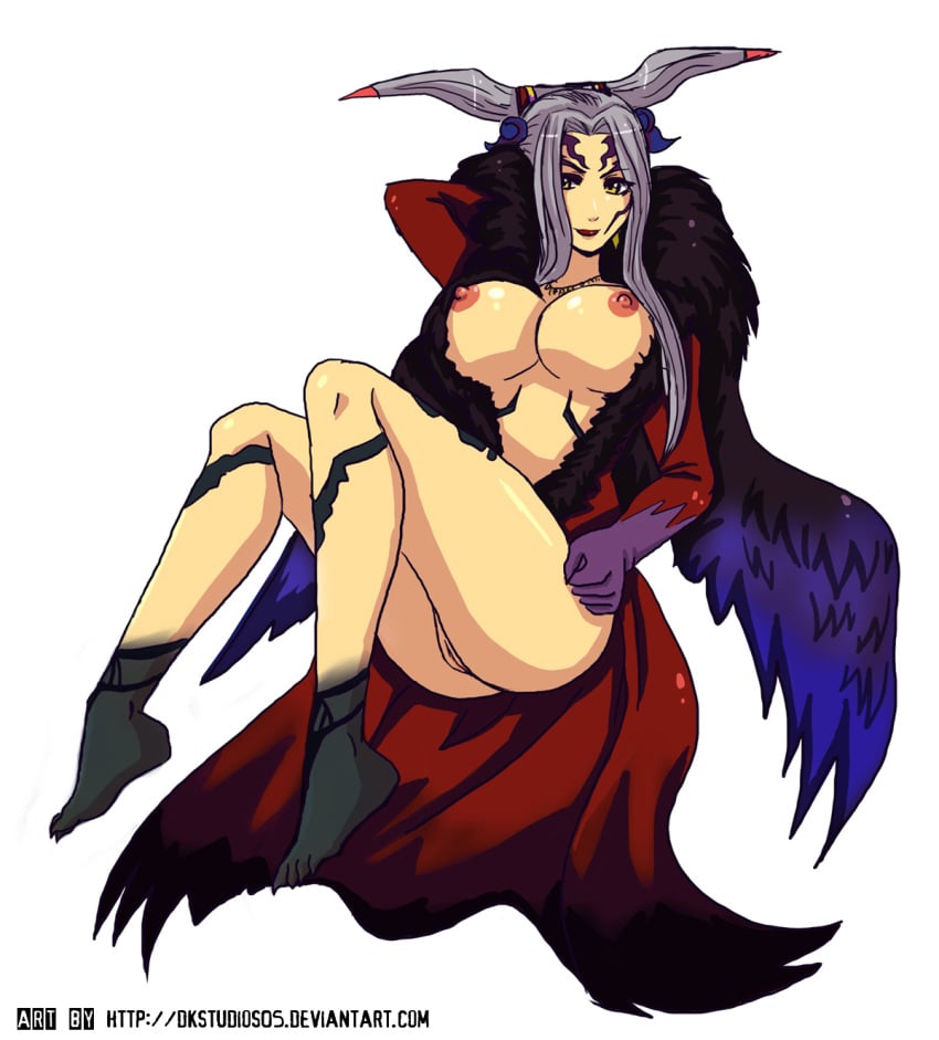 1girls barefoot big_breasts final_fantasy final_fantasy_viii foot_fetish naked pussy tagme ultimecia