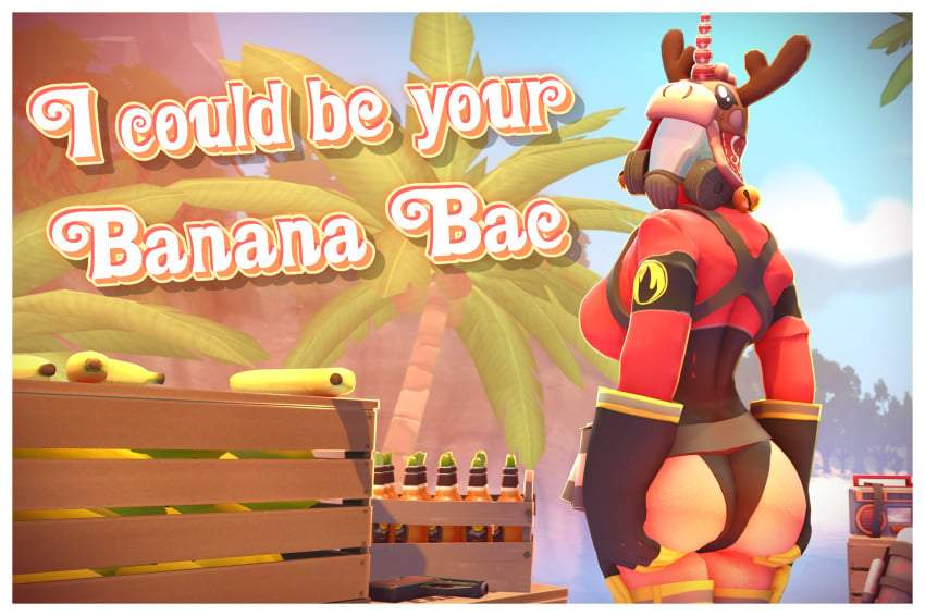 4k alcohol ass ass_focus ass_grab banana beach beer big_ass big_breasts big_butt clothed fempyro gas_mask gloves hidden_face image looking_at_viewer looking_back outdoors outside postcard pyro pyro_(team_fortress_2) source_filmmaker sunny team_fortress_2 thick thick_ass thick_hips thick_legs thick_thighs vyne warm_colors wide_hips