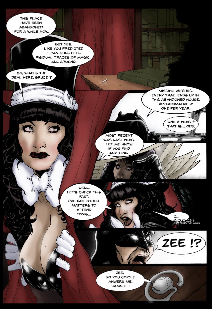 ball_gag black_hair bondage bondage_gear bondage_gloves bondage_mittens corset damsel damsel_in_distress fishnets gagged gagged_female latex latex_gloves leotard magician mornth sorceress witch zatanna zatanna_zatara