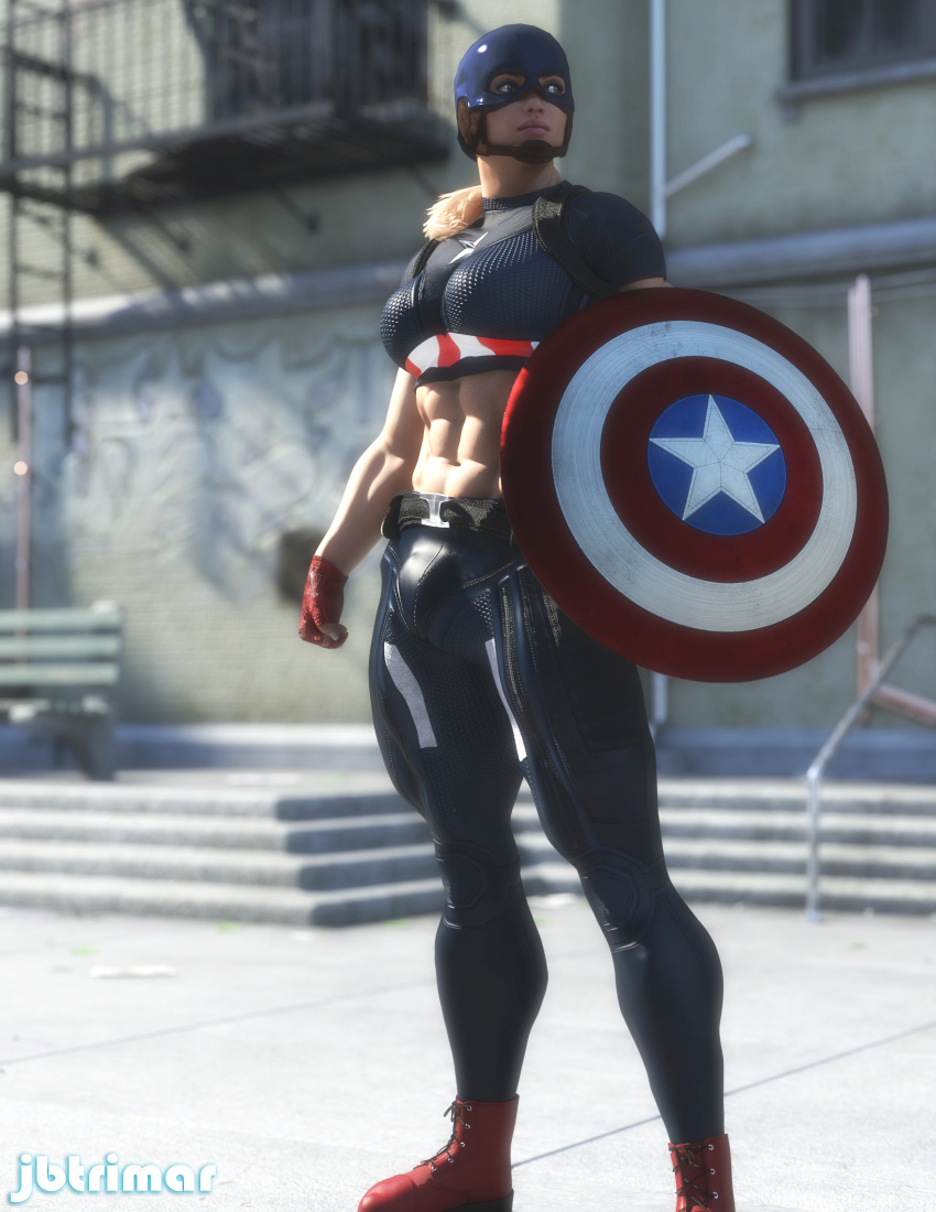 1futa 3d big_penis captain_america clothed clothing flaccid fully_clothed futa_only futanari futanarization jbtrimar male_to_futa marvel penis rule_63 solo tagme