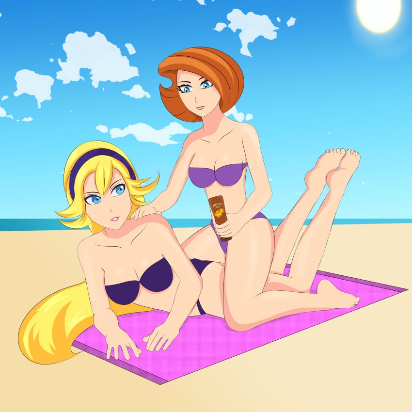 2girls ann_possible anoneysnufftan applying_sunscreen beach bikini blonde_hair blue_eyes disney dragon's_lair edasbild embarrassed female female_only hawaiian_tropic humiliation imminent_death killer_lotion kim_possible long_hair lotion_bottle massage murder ocean orange_hair peril princess_daphne punishment rubbing sand seaside short_hair sitting_on_person sky snuff straight_hair summer sunbathing swimsuit towel