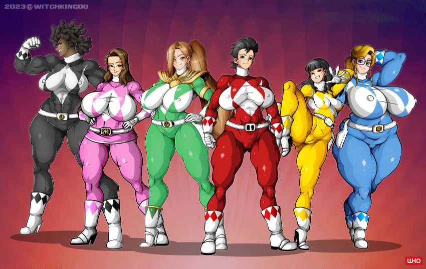 6girls asian_female big_breasts billy_cranston breasts cameltoe dark-skinned_female female female_focus female_only jason_lee_scott kimberly_hart looking_at_viewer nipples_visible_through_clothing power_rangers rule_63 tommy_oliver trini_kwan voluptuous_female witchking00 zack_taylor