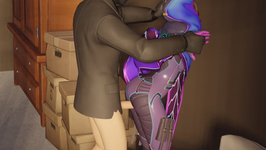 ass buttjob clothed_sex faceless_male fortnite from_behind hand_grab henchman_(fortnite) male/female prede rubbing straight torin_(fortnite) wall