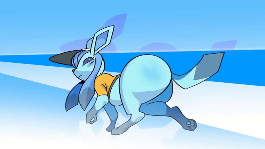 16:9 2023 ambiguous_gender ambiguous_only animated anus ass ass_focus ass_jiggle big_ass big_butt blue_body blue_eyes bubble_butt clothed clothing eeveelution feral generation_4_pokemon gif glaceon hat headgear headwear holowear_(pokemon) huge_ass huge_butt jiggle jiggling jiggling_ass long_ears looking_at_viewer looking_back nintendo pawpads paws pokémon_(species) pokemon pokemon_only pokemon_unite raised_tail shadow shaking shirt short_playtime solo sportswear submarine_screw tail thick_thighs topwear visor_cap walking wide_hips widescreen