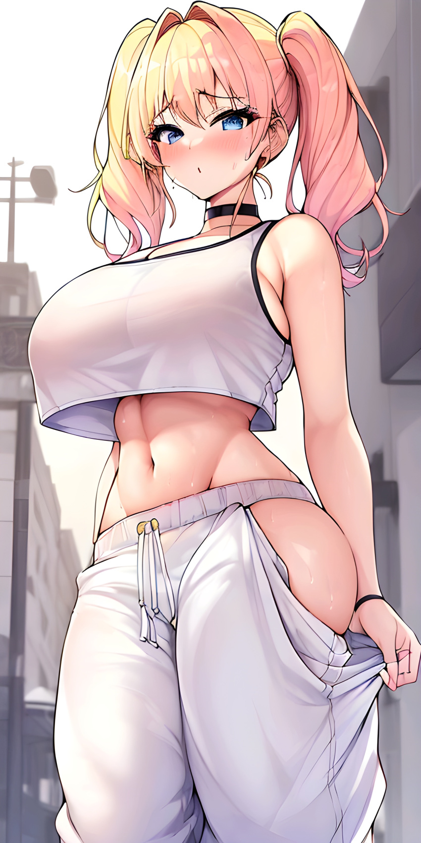 ai_generated big_ass big_breasts blue_eyes blush hd jos119 lau(jos119) short_hair thick wide_hips yellow_hair