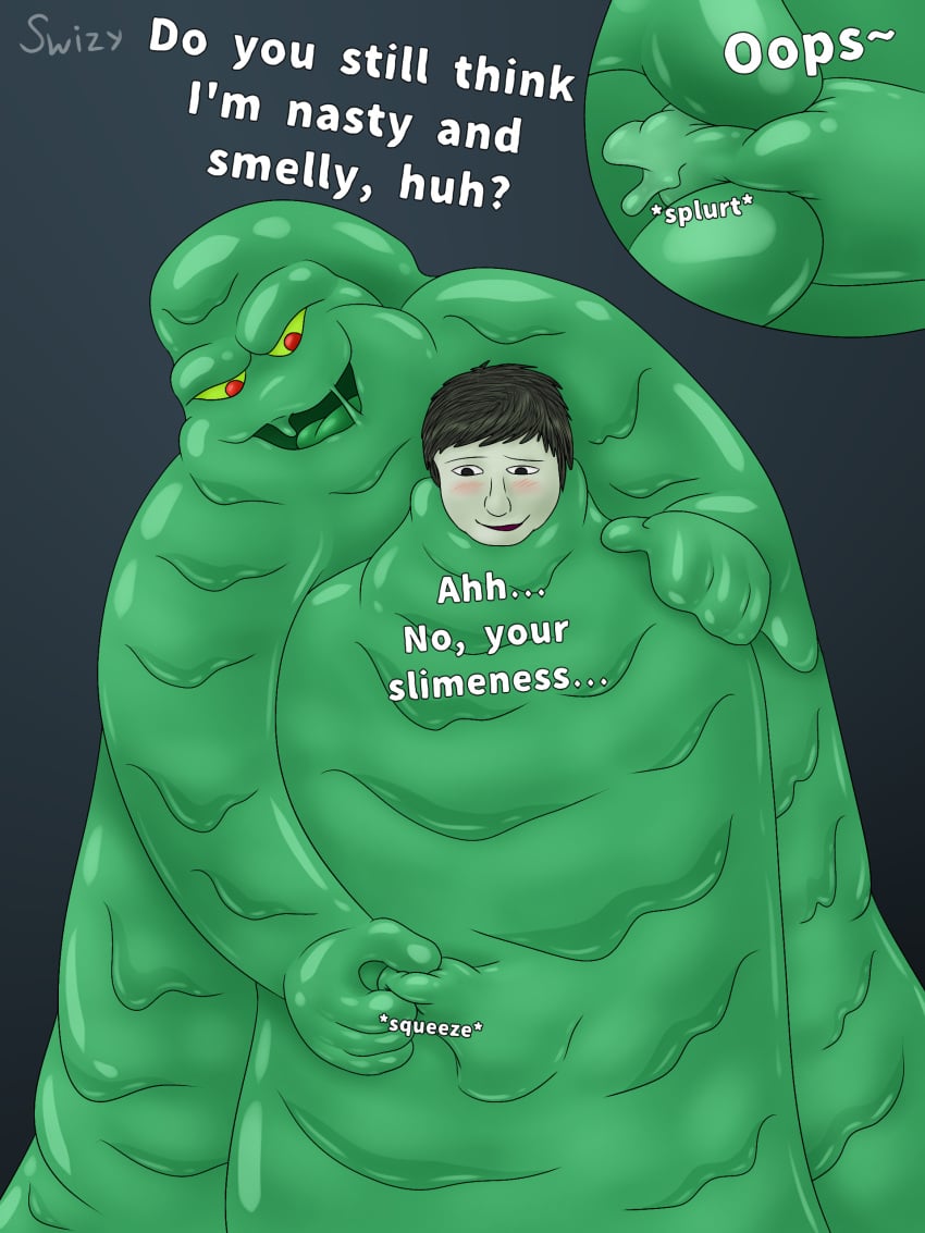 4_fingers blob blush bondage bound bulge coconed cocoon covered_in_goo covered_in_slime crud cum cum_in_goo cum_in_slime cum_inside cumshot denial digital_media_(artwork) disney dominant duo ejaculation erection evil fanart forced gay goo green green_body green_goo green_slime hi_res human humanoid looking_pleasured male male/male mammal monster orgasm rubbing simple_background slime smooth_skin swizy tease teasing text tied winnie_the_pooh_(franchise)