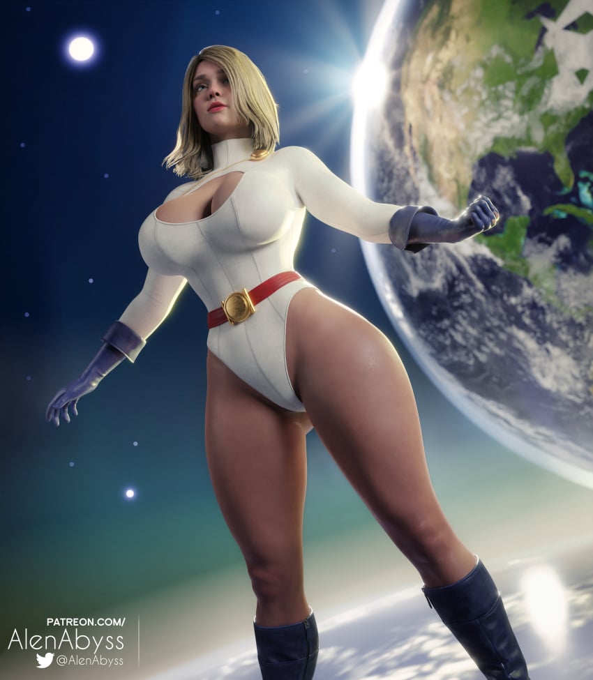 1girls 3d alenabyss ass athletic athletic_female big_ass big_breasts blender blonde_hair blue_eyes boob_window boots breasts bubble_butt curvy cute dc dc_comics female female_only fitness flying fully_clothed huge_ass huge_breasts huge_thighs injustice_2 karen_starr large_breasts leotard looking_pleasured medium_hair power_girl solo thick_thighs