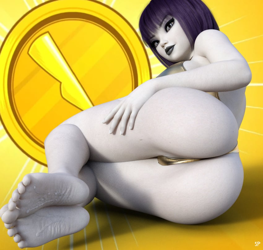 1girls 3d ass bare_legs barefoot crotch cum cum_on_feet dc dc_comics demon_girl eyeliner feet female female_only foot_fetish goth goth_girl half_naked lady_legasus leg_grab legs leotard lipstick looking_at_viewer purple_eyes purple_hair rachel_roth raven_(dc) rear_view short_hair sic_phuck soles solo teen_titans thighs tight_clothing toes