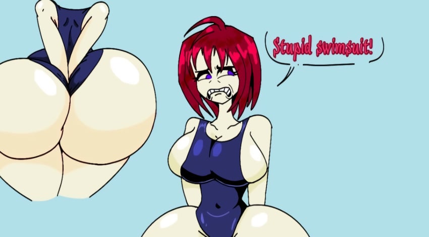 1girls 2023 ass_bigger_than_head ass_bigger_than_torso between_buttocks big_ass big_breasts bubble_ass bubble_butt cgthiccart dat_ass enormous_ass huge_ass huge_breasts huge_butt hyper hyper_ass hyper_butt hyper_hips looking_back massive_ass red_hair ruze_(cgthiccart) swimsuit tagme text tight_clothes tight_clothing tight_fit wedgie wide_hips