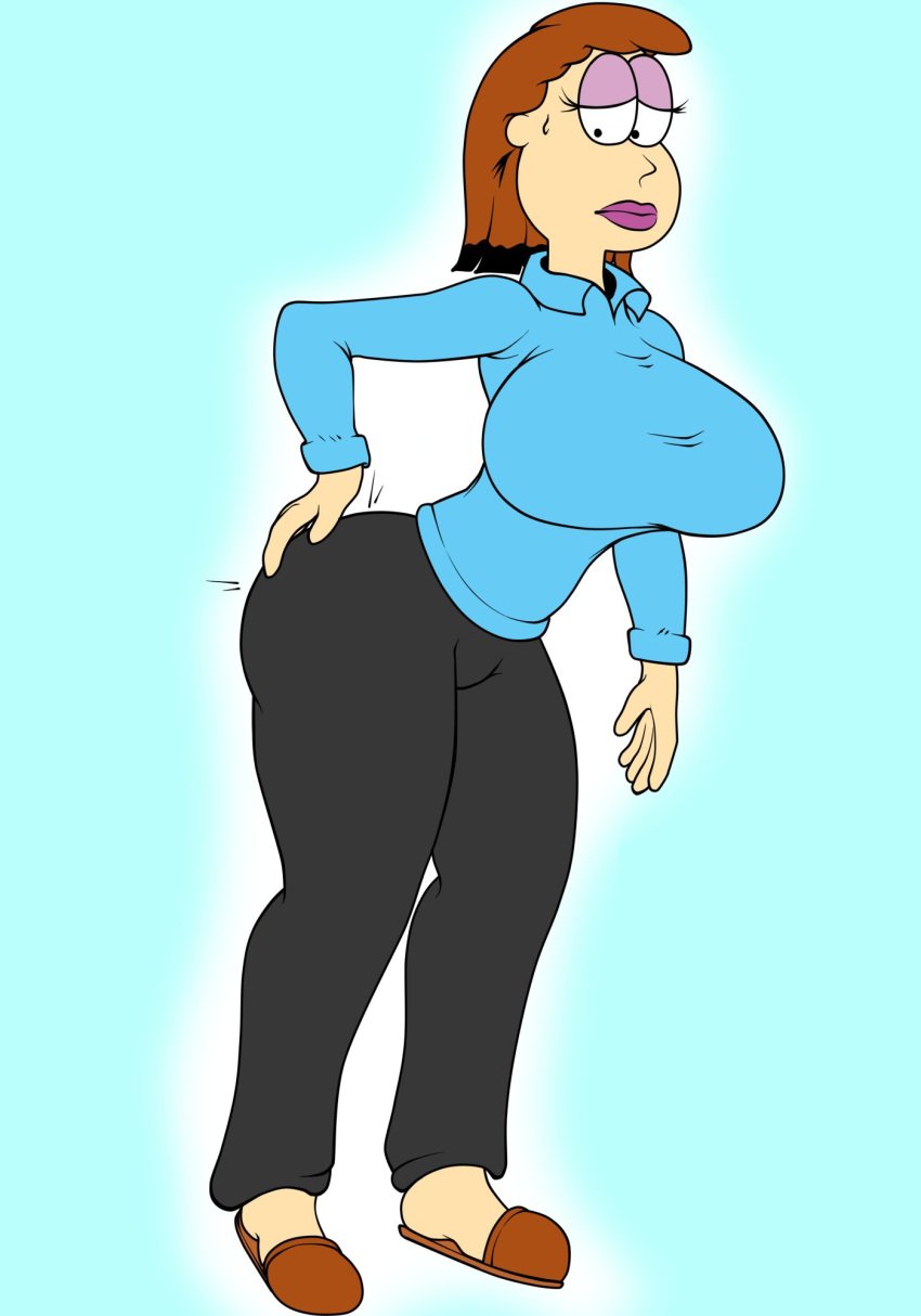 big_breasts big_lips clothed curvy_female curvy_figure garfield_(series) hand_on_butt jon_arbuckle maxhe paramount_pictures paws,_inc. rule_63 safe