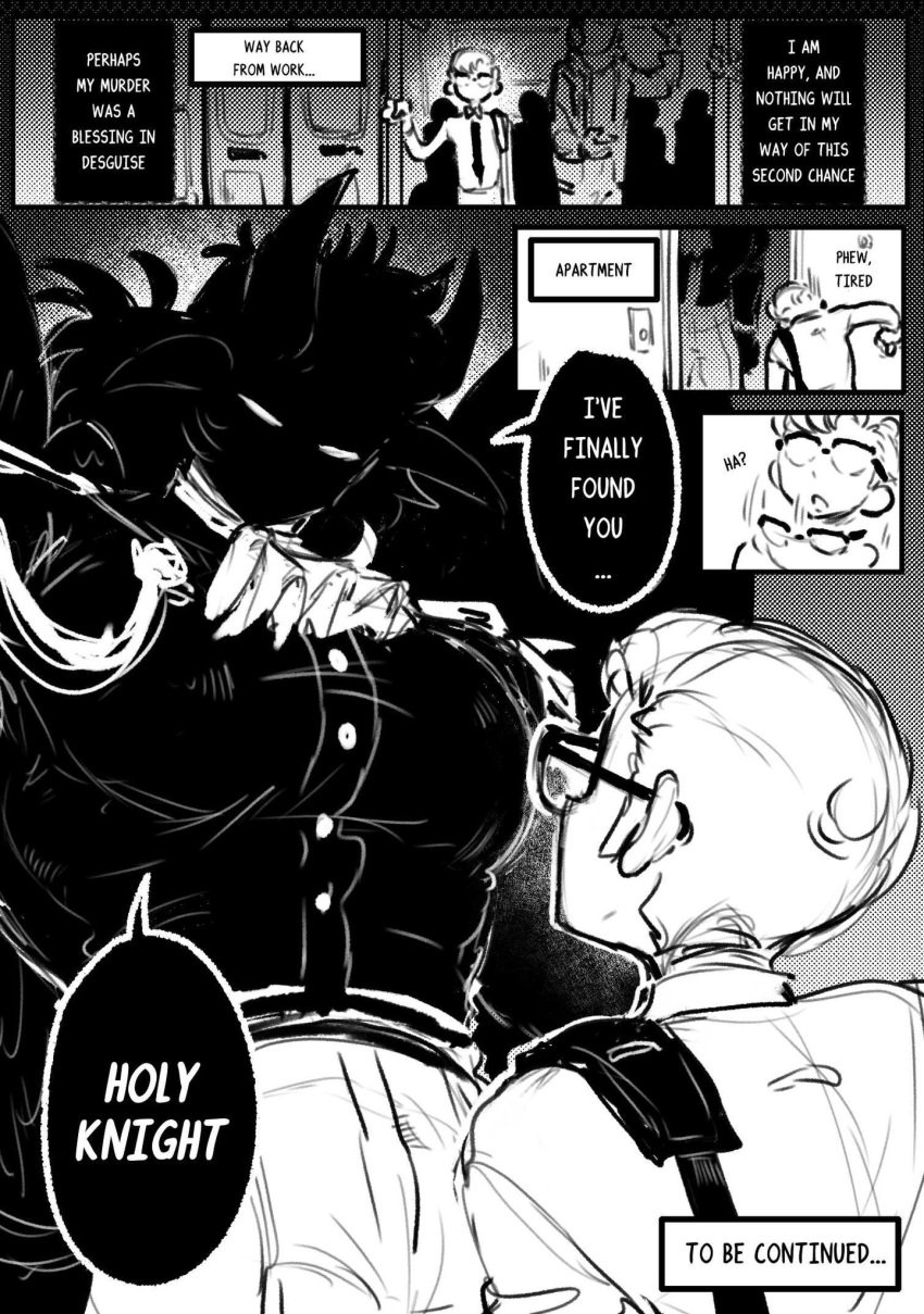 2boys bara big_breasts breasts buff comic demon duo duo_focus end_page english gay greyscale king knight larger_male male male/male male_only medieval no_color original original_character original_characters pecs pectorals plucholy rebirth reincarnation safe safe_for_work sfw size_comparison size_difference text to_be_continued