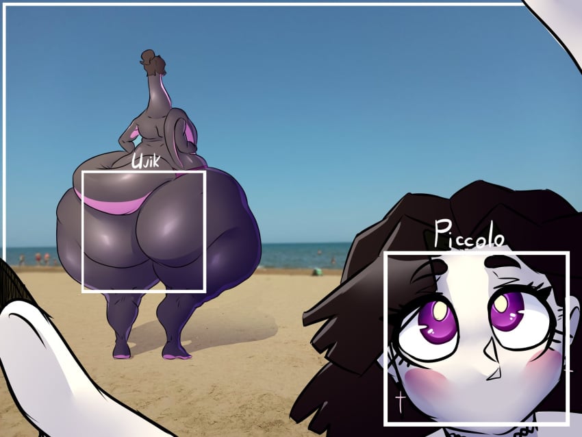 anthro ass bbm beach big_ass camera camera_view femboy hi_res huge_ass male photo_background piccolonsfw_(character) purple_eyes tagme thick_thighs ujanskiy ujanskiy_(character)