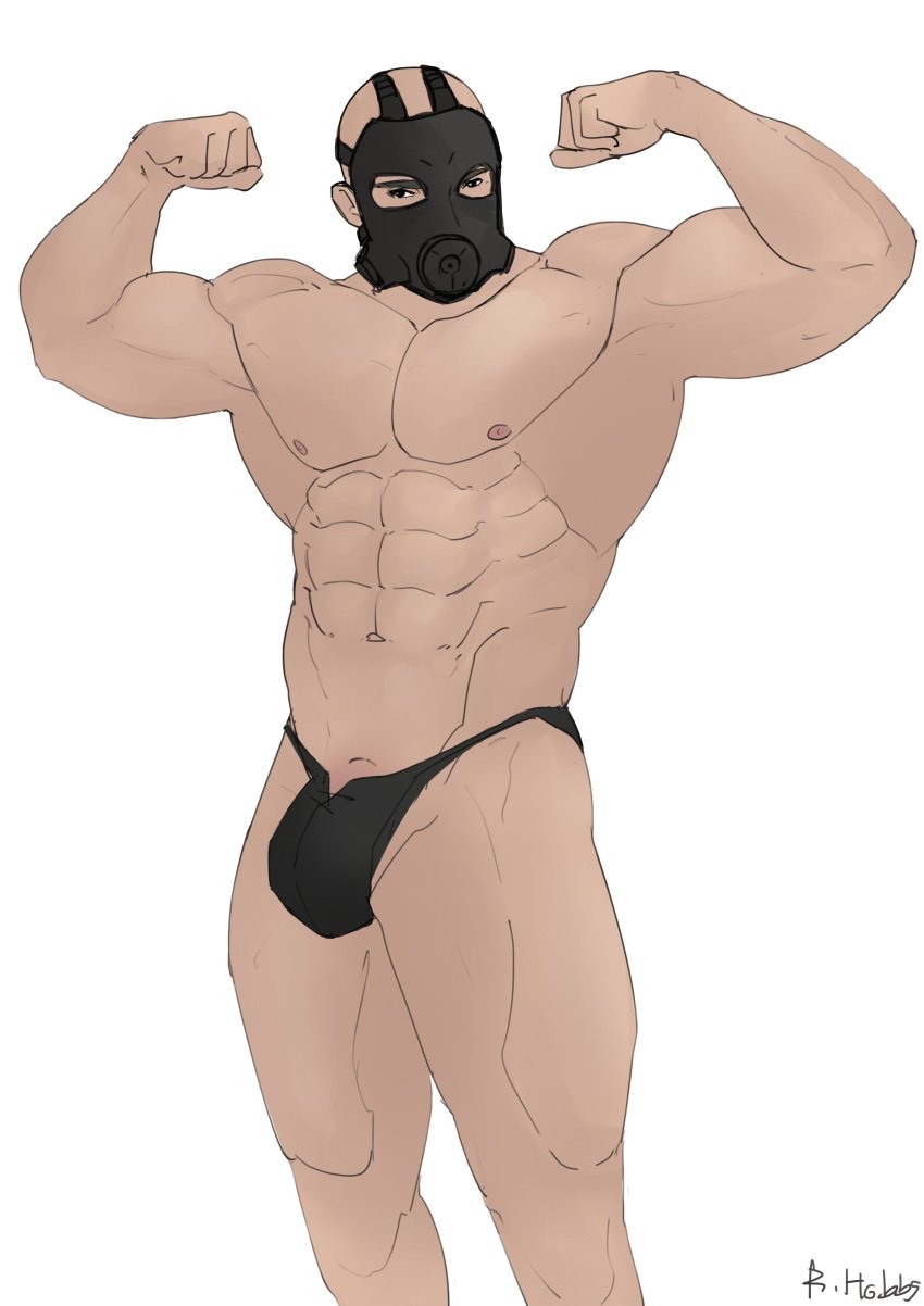 1boy abs bulge gay male male_only muscular rainbow_six rainbow_six_siege sledge_(rainbow_six) solo yaoi