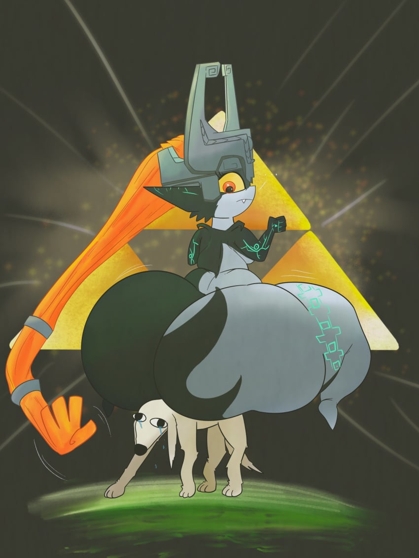 1girls big_ass borzoi breasts bubble_ass female funny huge_ass itsyairishboi midna the_legend_of_zelda twilight_princess