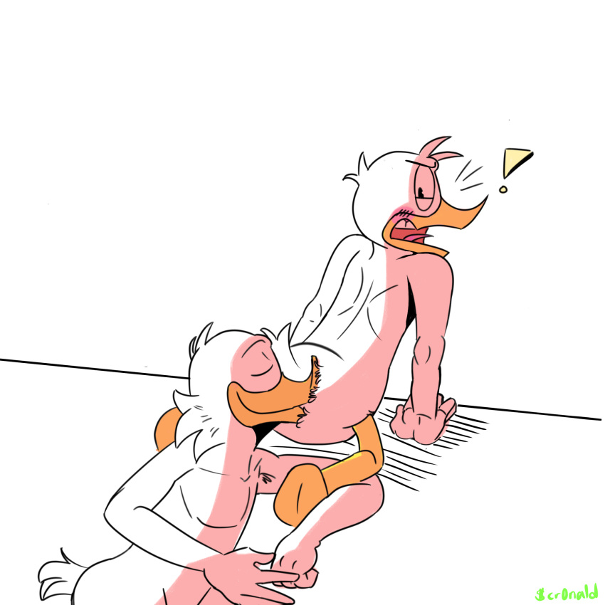 age_difference anatid angry anseriform anthro avian bird blush blush_lines disney donald_duck duck ducktales ducktales_(2017) duo exclamation_point hi_res incest male male/male older_male scrooge_mcduck sinfulbearrings yaoi younger_male