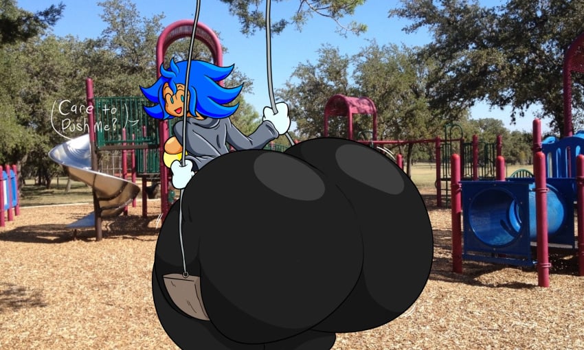 1girls 2023 ass_bigger_than_breasts ass_bigger_than_head ass_bigger_than_torso big_breasts cgthiccart enormous_ass gigantic_ass huge_ass hyper hyper_ass hyper_hips looking_at_viewer looking_back massive_ass nikki_(cgthiccart) photo_background playground short_hair swing tagme thick_thighs wide_hips