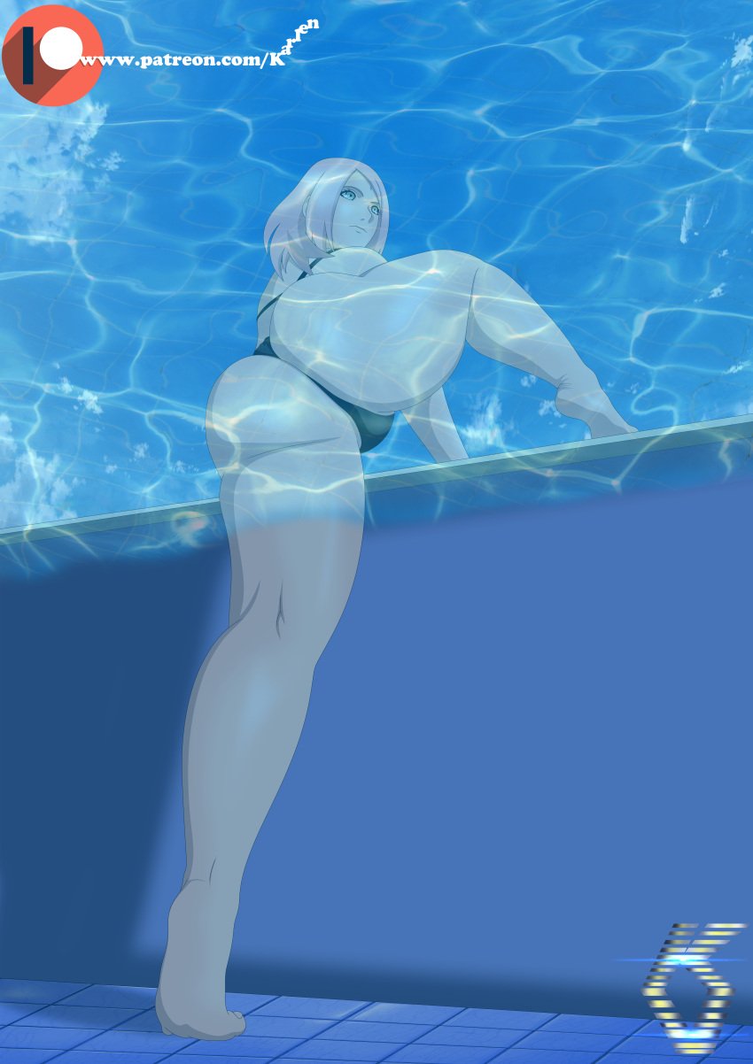 1girls arm_support ass bare_legs bare_shoulders bare_thighs barefoot bikini black_bikini black_swimsuit boruto:_naruto_next_generations dat_ass feet female female_only from_behind from_below getting_out_of_pool green_eyes huge_ass karlen_vardanyan leg_lift leg_up long_legs low-angle_view mature mature_female milf naruto naruto_(series) partially_submerged pink_hair pool poolside raised_leg sakura_haruno solo solo_focus spread_legs swimsuit thick_thighs thong thong_bikini underwater underwater_view view_from_below viewed_from_behind voluptuous water