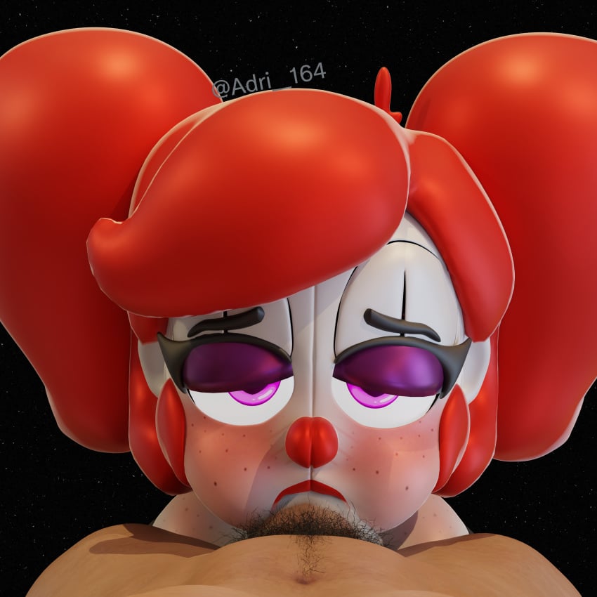 3d 3d_(artwork) 3d_model absurd_res adri164 baby_(fnafsl) bodily_fluids circus_baby circus_baby_(fnaf) cum cum_on_face duo ejaculation female five_nights_at_freddy's five_nights_at_freddy's:_sister_location flushed fnaf full_mouth genital_fluids genitals hair half-closed_eyes hi_res humanoid humanoid_genitalia humanoid_penis male male_pov masturbation narrowed_eyes oral oral_masturbation penis pov pov_eye_contact puffed_cheeks purple_eyes red_hair red_nose scottgames sister_location so87baby summer_of_87_baby white_body