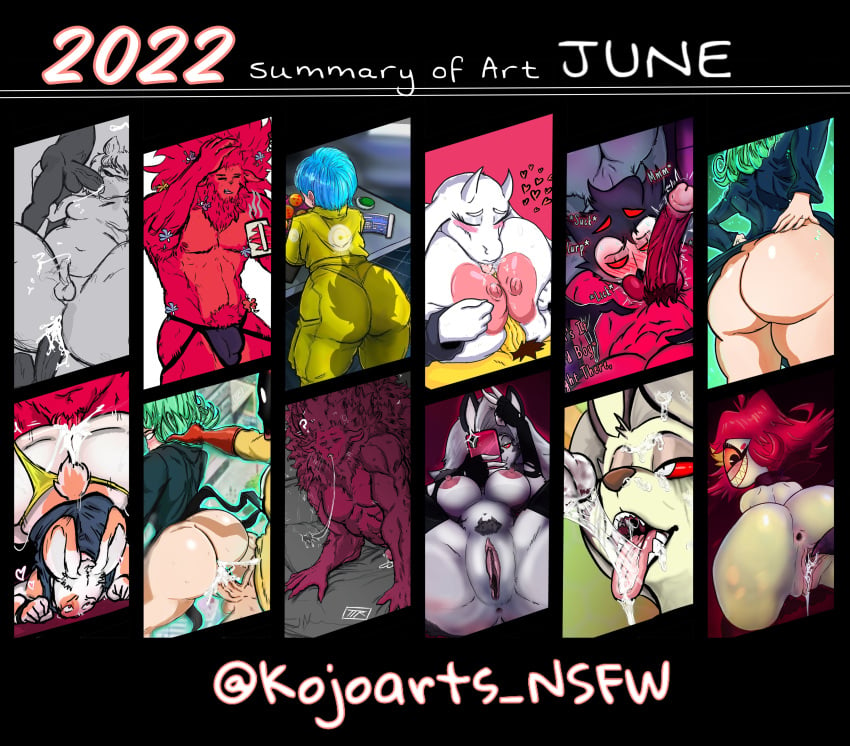 2022 2d 4_eyes anthro ass backshots big_ass big_butt blue_hair bubble_butt bulma_briefs canine_humanoid crossover deltarune digital_media dragon_ball dragon_ball_super female furry gangbang goat goat_humanoid goat_mom green_hair hazbin_hotel helluva_boss hi_res highres kojo_(ttherandom) kojoarts light-skinned_female loona_(helluva_boss) male multiple_characters multiple_girls naughtypaw_(artist) niffty one-punch_man paizuri penis rabbit_humanoid red_skin saitama stolas_(helluva_boss) tagme tatsumaki toriel ttherandom tthrandom tthrandom_rp uncensored undertale undertale_(series) yellow_skin